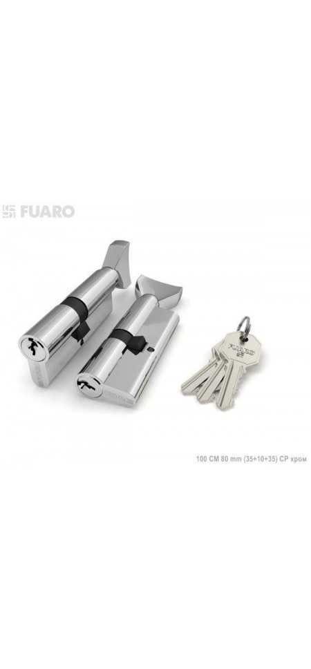 Цилиндровый механизм Fuaro 100 CM 80 mm (35+10+35)